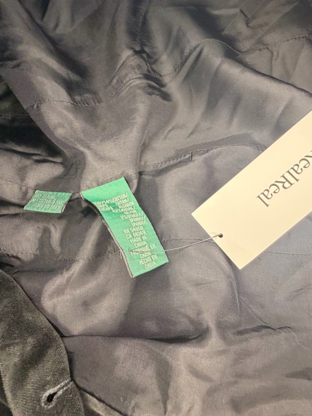 Lauren Ralph Lauren Black Velvet Tailored Blazer size 4 - Picture 9 of 9